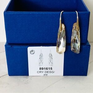 Swarovski Stonehenge Pierced Earrings Honey Gold 891615